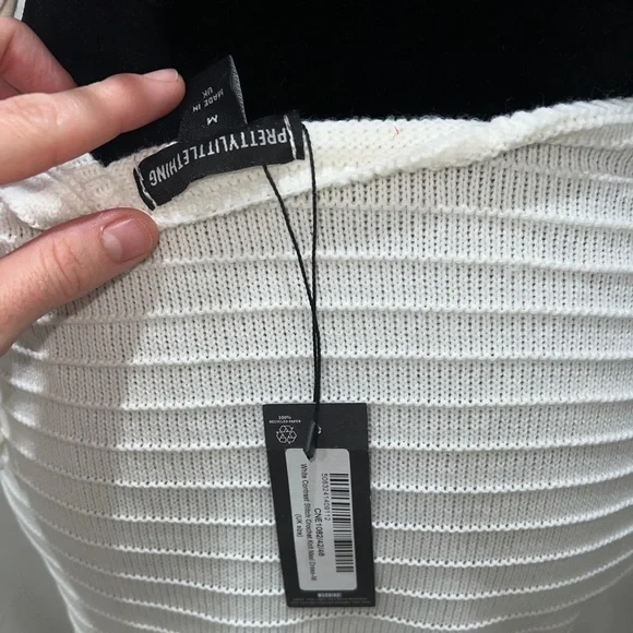 PrettyLittleThing White Cut-Out Maxi Dress - Picture 12 of 12